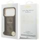 8. Etui Guess 4G Stripe MagSafe na iPhone 17 Pro - brązowe