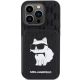 3. Etui Karl Lagerfeld Saffiano Cardslots and Stand Monogram Choupette do iPhone 15 Pro - czarne