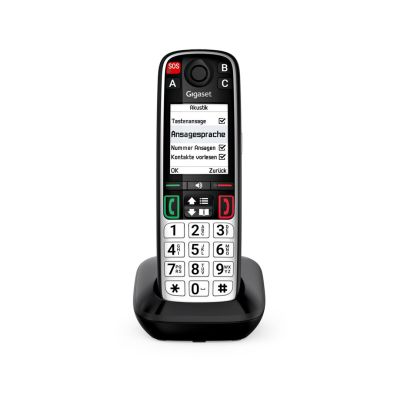 6. Gigaset EASY 500 Telefon analogowy/DECT Nazwa i identyfikacja dzwoniącego Czarny, Srebrny