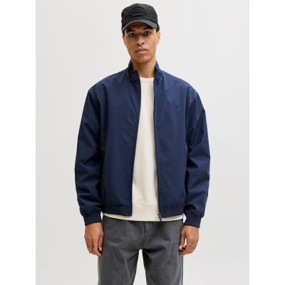 Jack&Jones męska kurtka bomberka JJECHARGE STAND COLLAR BOMBER NOOS 12288895 NAVY BLAZER