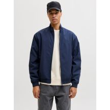 Jack&Jones męska kurtka bomberka JJECHARGE STAND COLLAR BOMBER NOOS 12288895 NAVY BLAZER
