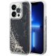 Etui Guess Liquid Glitter Marble na iPhone 14 Pro - czarne