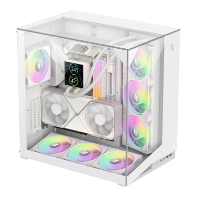 3. GameMax NEX C56 VC WH zabezpieczenia & uchwyty komputerów Midi Tower Biały