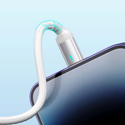 12. Kabel Joyroom Extraordinary Series A10 Lightning / USB-C PD 20W 1.2 m - biały