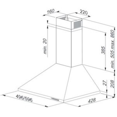 2. Okap MAAN Vela 2 60 satynowy