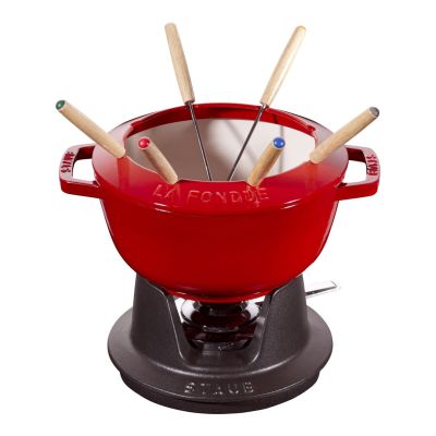2. Zestaw do fondue Staub - 18 cm, Czerwony