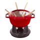 2. Zestaw do fondue Staub - 18 cm, Czerwony