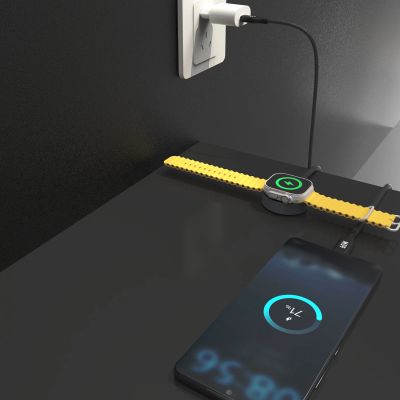 5. Ładowarka 2 w 1 Dudao A12MaxC PD60W do Apple Watch / USB-C 1,2m - czarna