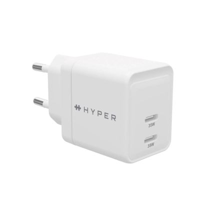 11. HYPER HJG35EU ładowarka do urządzeń przenośnych Słuchawki, Zestaw słuchawkowy, Smartfon, Oglądaj Biały Prąd przemienny Szybkie ładowanie Wewnętrzna