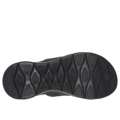 4. Skechers damskie Japonki GO WALK FLEX SANDAL IMPRESSED 141420 BKGY