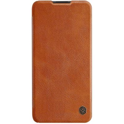 2. Nillkin Qin skórzana kabura etui Xiaomi Redmi Note 9T 5G brązowy