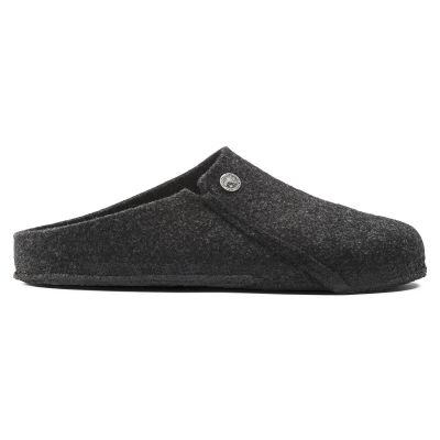 6. Kapcie męskie/damskie Birkenstock Zermatt Cozy Home Anthracite z wełnianego filcu regular szerokie (1014938)