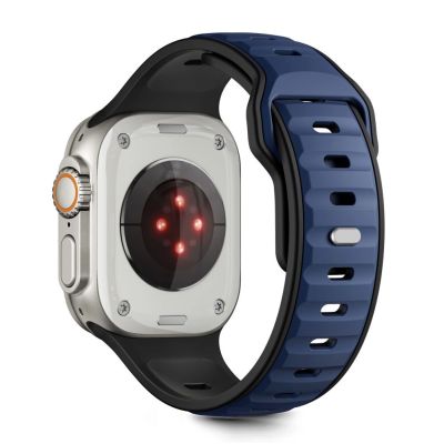 2. Pasek Tech-Protect IconBand Line na Apple Watch 44 / 45 / 46 / 49 mm - czarno-granatowy
