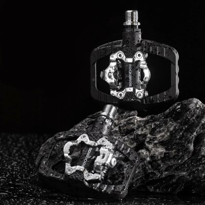 6. Pedały rowerowe Rockbros PD303 platformowe half-lock - czarne