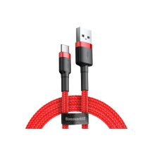 Kabel Baseus Cafule CATKLF-A09 (USB 2.0 - USB typu C ; 0,50m; kolor czerwony)
