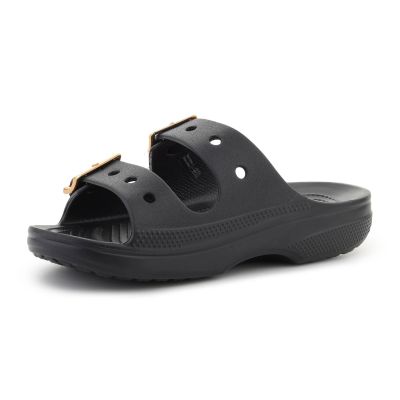 3. CROCS SATURDAY METALLIC BUCKLE SANDAL W BLACK 213316-001