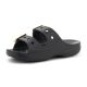 3. CROCS SATURDAY METALLIC BUCKLE SANDAL W BLACK 213316-001
