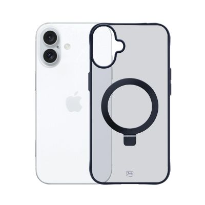 9. Etui 3mk Smoke Case Mag&Stand na Apple iPhone 16 - czarne