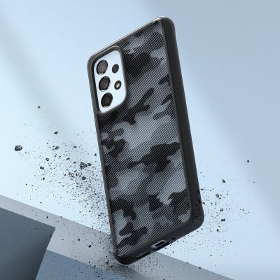 5. Ringke Fusion Matte etui pokrowiec z żelową ramką Samsung Galaxy A73 czarny