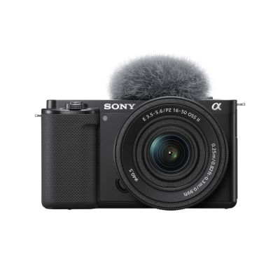 6. Sony ZV-E10 + E PZ 16-50mm F3.5-5.6 OSS II Bezlusterkowiec 24,2 MP CMOS 6000 x 4000 px Czarny