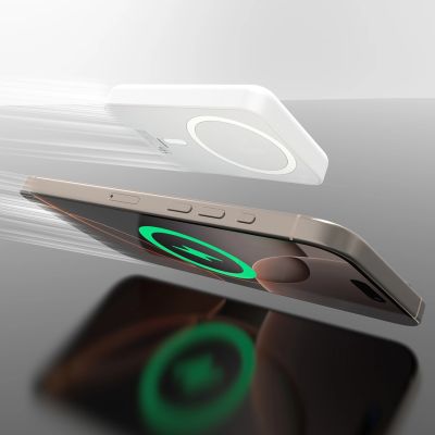 3. Powerbank Dudao K26 10000mAh 20W USB-A / USB-C / MagSafe - biały