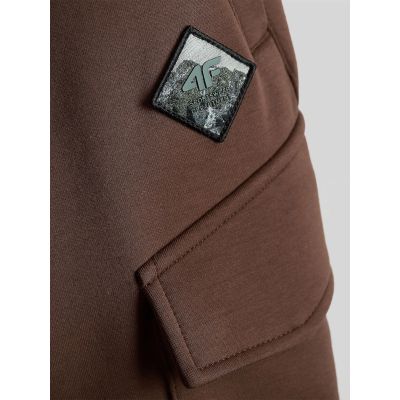 7. Spodnie dresowe cargo męskie 4F 4FRAW26TTROM2091-81S