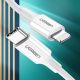 3. Kabel Ugreen US171 Lightning - USB-C MFi PD 20W 480Mb/s 1m - biały
