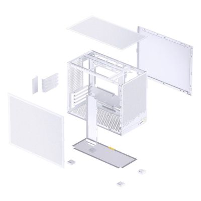 6. Jonsbo D32 STD Mesh PC-Gehäuse, Mini-Gehäuse, mATX - weiß