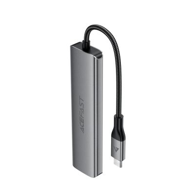 2. Hub USB Acefast J18 stacja dokująca USB-C 6w1 HDMI 4K 60Hz PD90W - szara