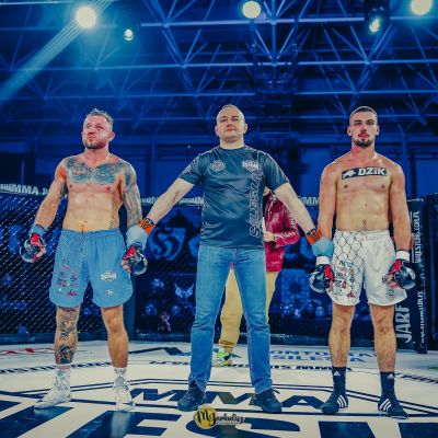 19. Rękawice MMAsparingowe L/XL - Phantom Red - Valor Series | DBX Bushido