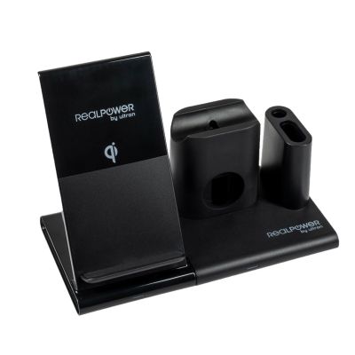 2. RealPower ChargeAIR Connect Smartfon, Smartwatch, Tablet Czarny USB Bezprzewodowe ładowanie Wewnętrzna