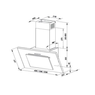 3. Okap MAAN Vertical P 2 60 czarny