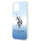 8. Etui U.S. Polo Assn. Gradient Pattern Collection na iPhone 12 mini - niebieskie