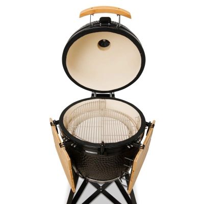 6. Kamado Bono Grande Ceramic Grill 23” Kamado barbecue/grill Wózek Węgiel drzewny (paliwo) Czarny