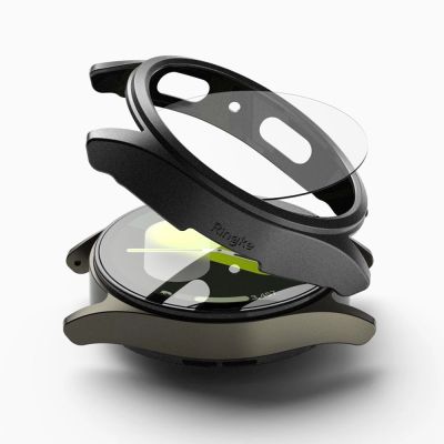 2. Zestaw etui+szkło Ringke Slim & Tempered Glass na Samsung Galaxy Watch 7 44 mm - czarny