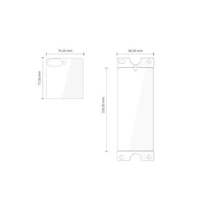 2. Zestaw ochronny szkło hartowane Tech-Protect Glass Fit+ 2-Pack + folia hydrożelowa Tech-Protect Hydro Flex+ 2-Pack na Samsung Galaxy Z Flip 7 / 8