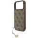 5. Etui Guess 4G Charms Collection MagSafe na iPhone 17 Pro Max - brązowe