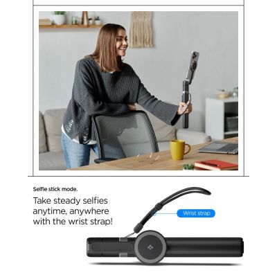 13. Selfie stick i statyw Spigen S581W MagSafe Bluetooth - czarny
