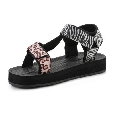 8. Sandały D.Franklin Forest High Strips Animal Print W DFSH404002-ABLA