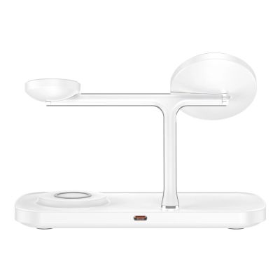 5. Ładowarka bezprzewodowa Tech-Protect QI15W-A45 3w1 z MagSafe do urządzeń Apple - biała