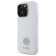 2. Etui Guess Silicone Logo Strass 4G na iPhone 16 Pro - białe