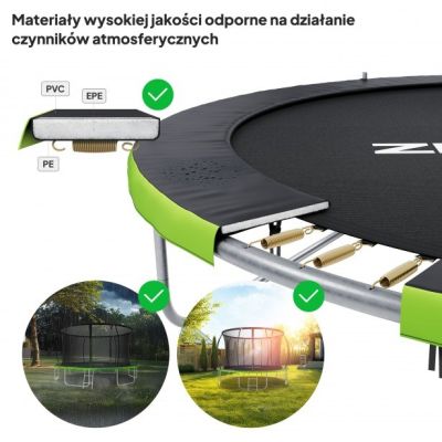 9. Batutas Zipro z siatką wewnętrzną Jump Pro Premium 16FT 496cm