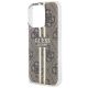 6. Etui Guess IML 4G Gold Stripe na iPhone 15 Pro - brązowe