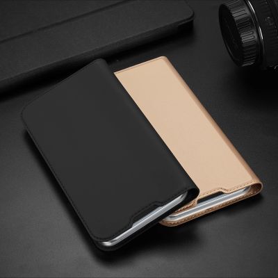 21. Dux Ducis Skin Pro kabura etui pokrowiec z klapką iPhone 14 Pro Max złoty