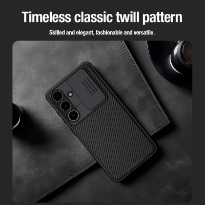 13. Etui Nillkin CamShield Pro pancerne z osłona na aparat do Samsung Galaxy S24+ - zielone