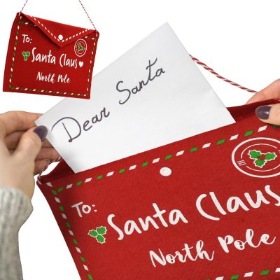 KOPERTA ŚWIĄTECZNA LIST DO ŚWIĘTEGO MIKOŁAJA FILCOWA 26x16CM SANTA CLAUS