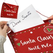 KOPERTA ŚWIĄTECZNA LIST DO ŚWIĘTEGO MIKOŁAJA FILCOWA 26x16CM SANTA CLAUS