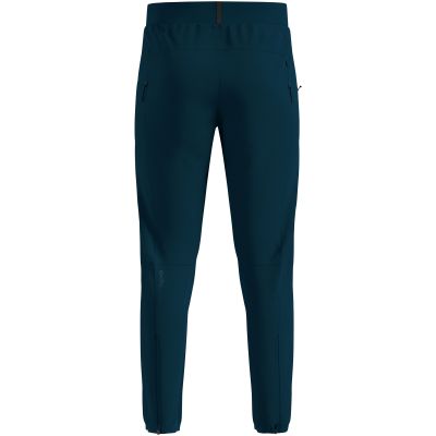 Spodnie przeciwwiatrowe męskie Odlo ZEROWEIGHT PRO WINDPROOF WARM Pants regular length zielone