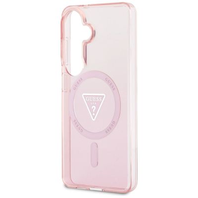 6. Etui Guess IML Gradient Triangle MagSafe na Samsung Galaxy S26 - różowe