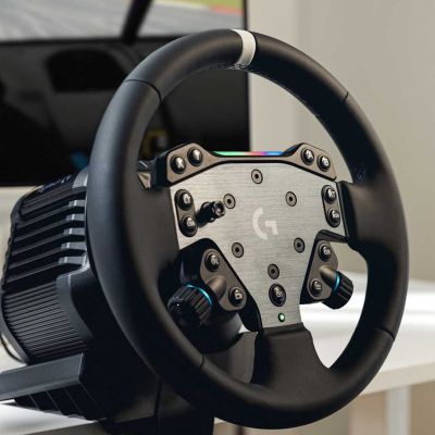 5. Logitech G RS50 System Czarny USB 2.0 Kierownica Analogowy PC, Xbox One, Xbox Series S, Xbox Series X